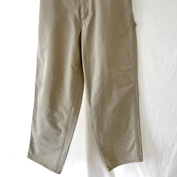 Lee Women's Carpenter Pants, Lee Riveted, Khaki Color, Size 14 Petite. EUC! - Picture 4 of 15